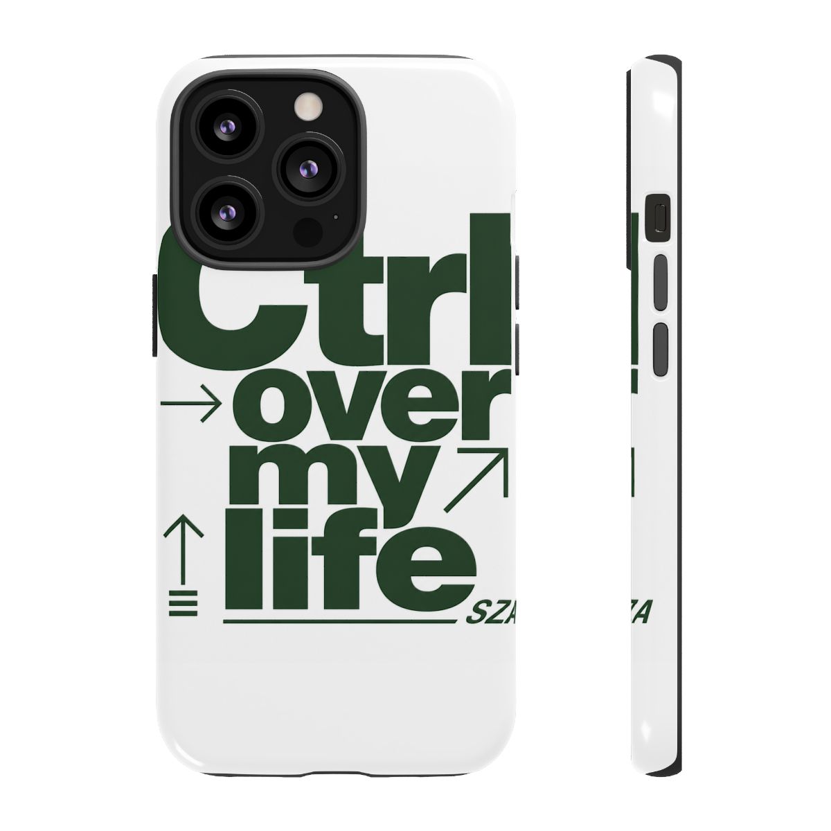SZA "Ctrl over my life" Phone Case - alternate angle 2, merchandise