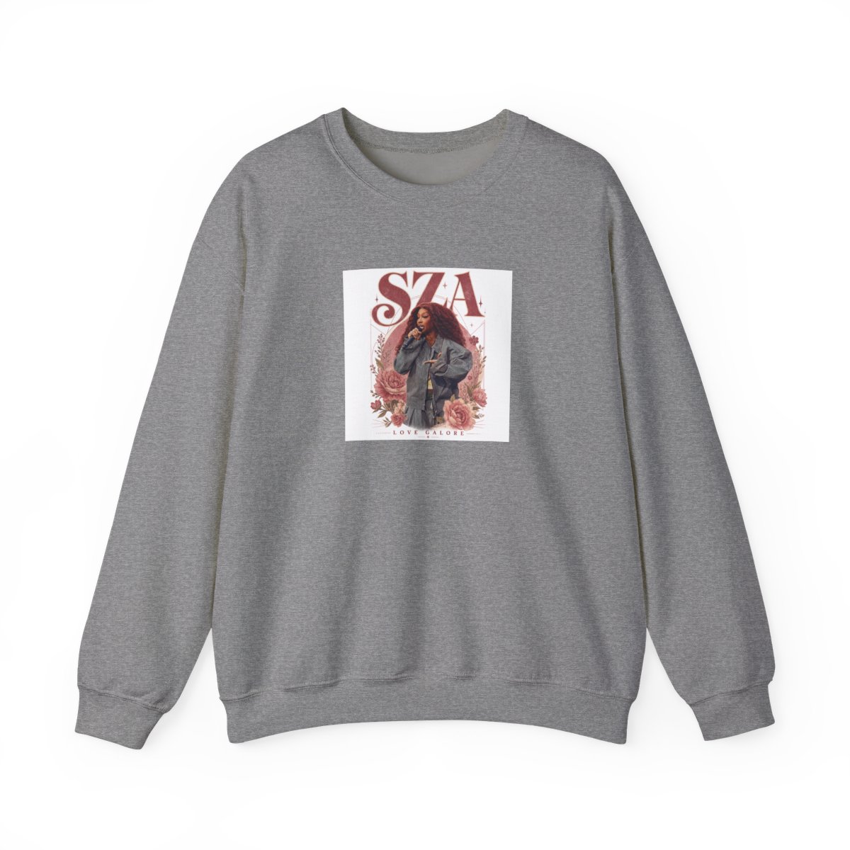 SZA " in a bold, retro serif font at the top. " Crewneck - Official sweatshirts merchandise