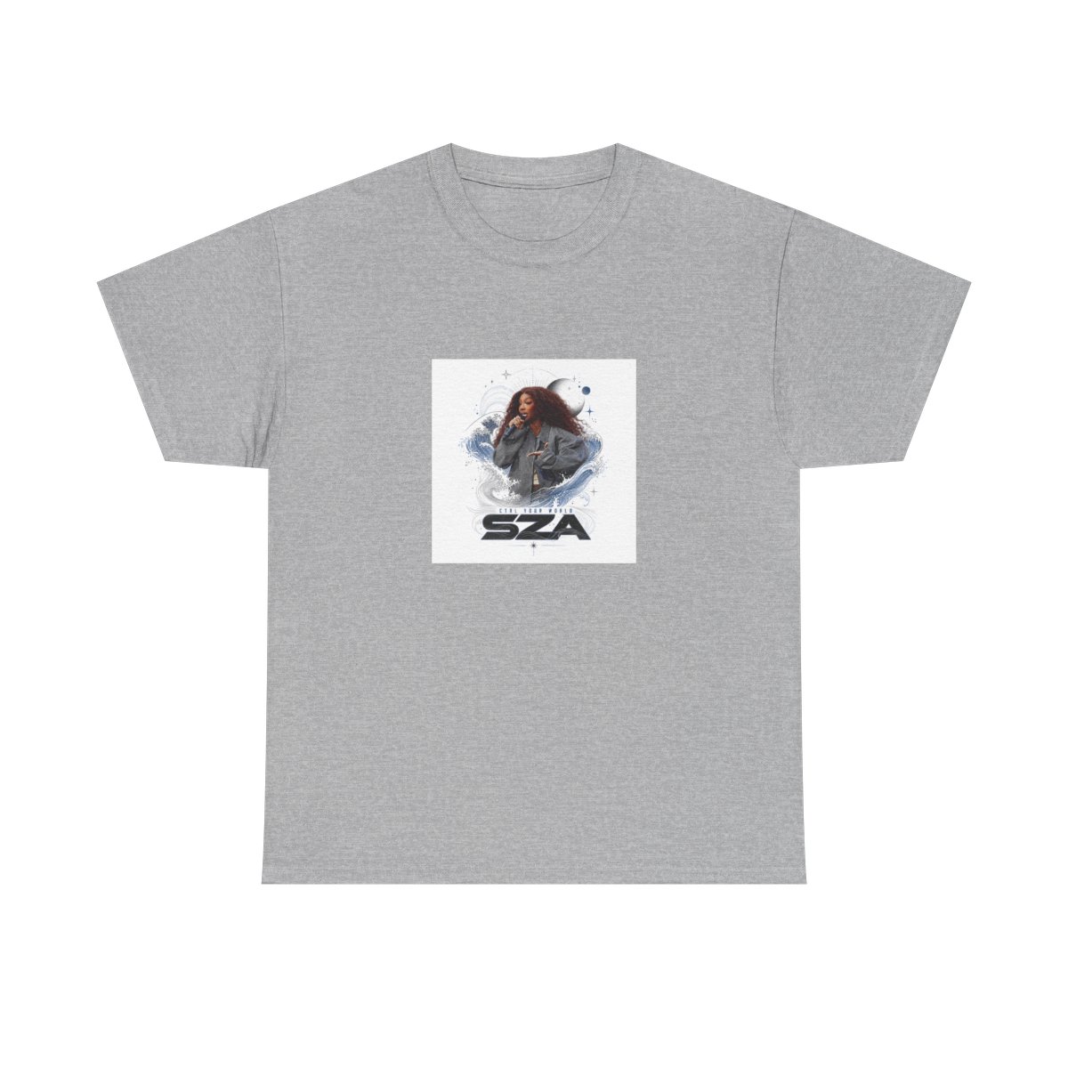 SZA " in bold, modern typography at the lower center. " Unisex Tee - Official t-shirts merchandise