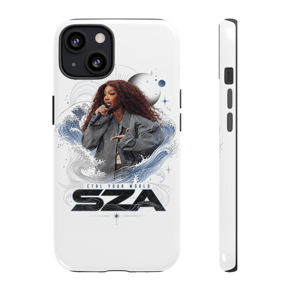 SZA " in bold, modern typography at the lower center. " Phone Case - Official phone-cases merchandise