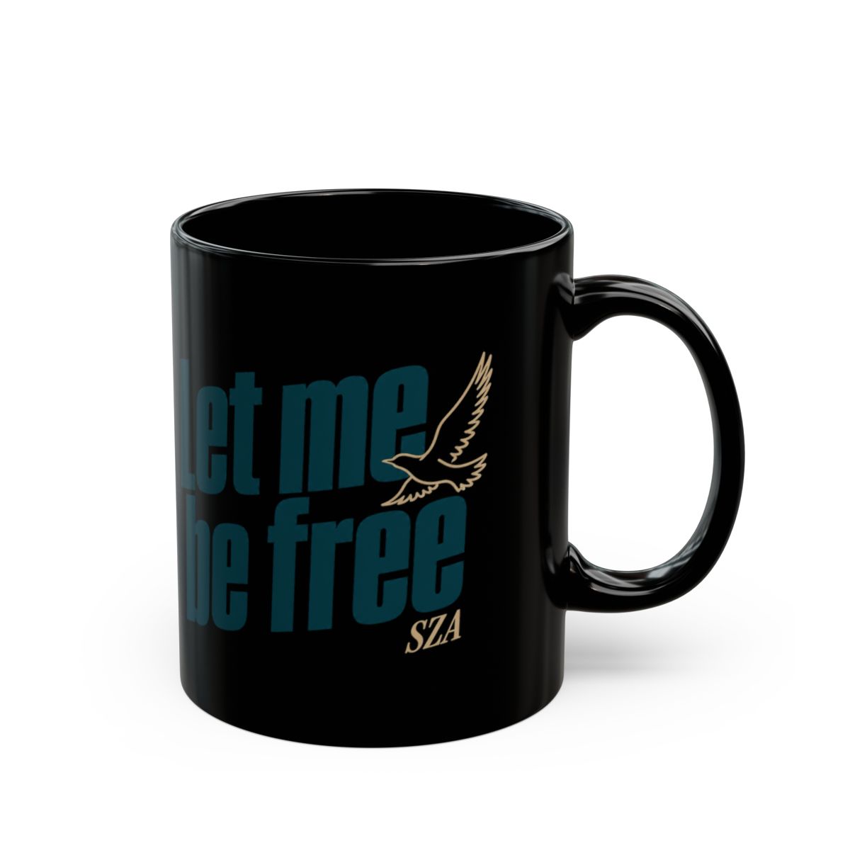 SZA "Let me be free" Black Mug - Official mugs merchandise
