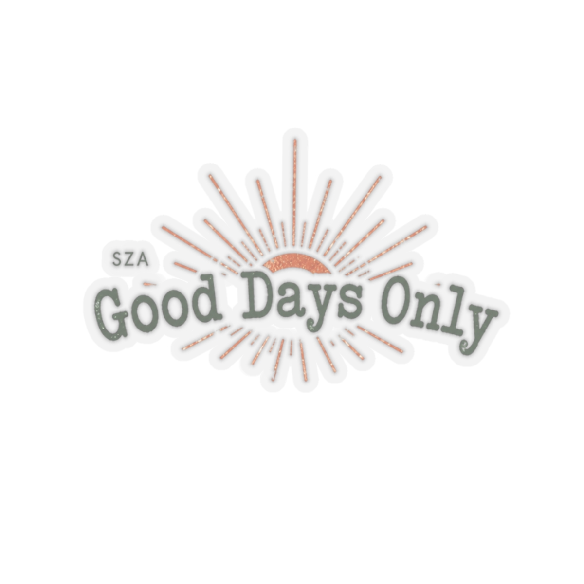 SZA "Good Days Only" Sticker - Official stickers merchandise