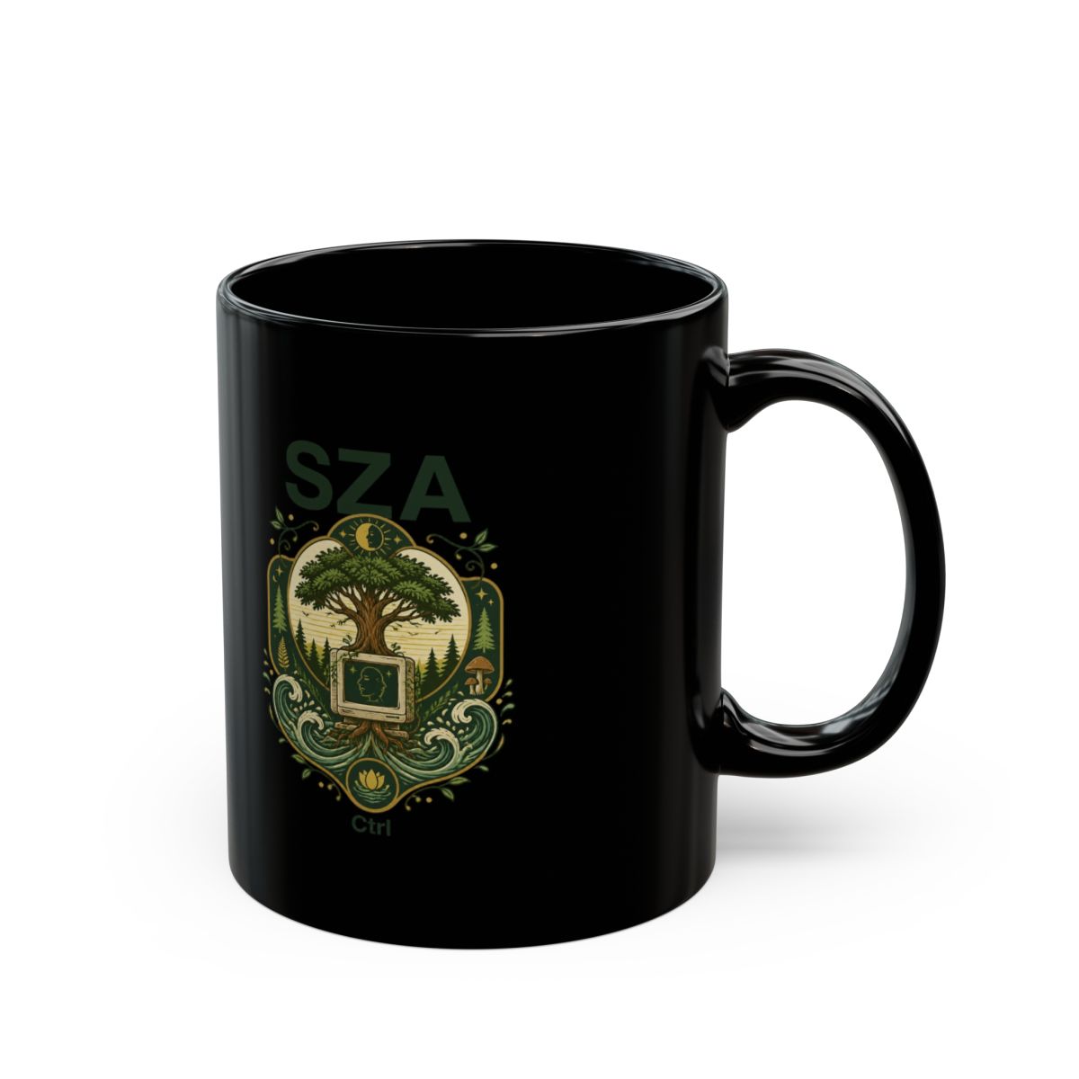 SZA "Design 1" Black Mug - Official mugs merchandise