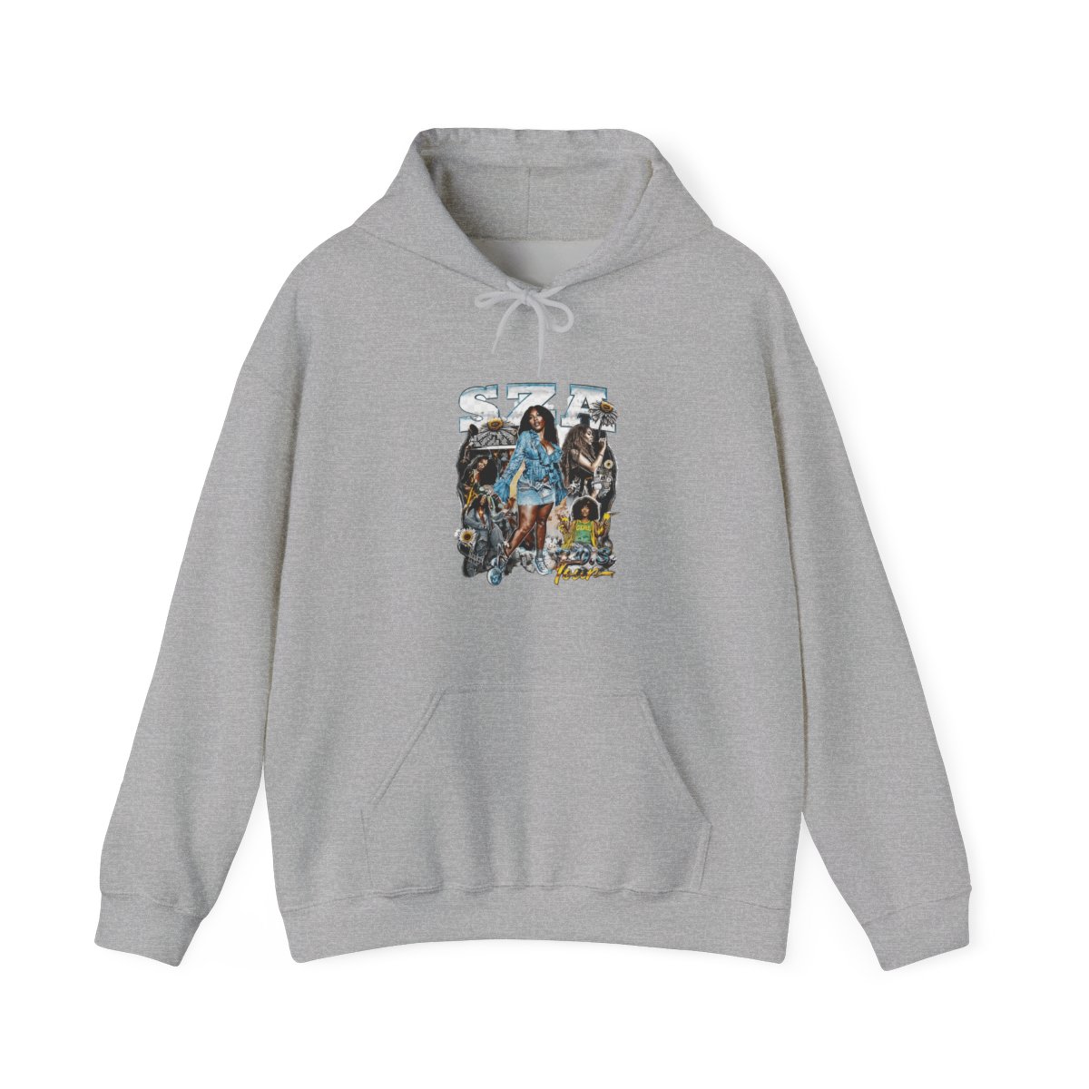 SZA SOS Tour Vintage Bootleg Collage Hoodie - SZA official Hoodies merch