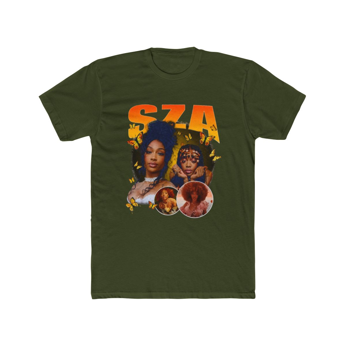 SZA Vintage R&B Collage Long Sleeve T Shirt - alternate angle 5, merchandise