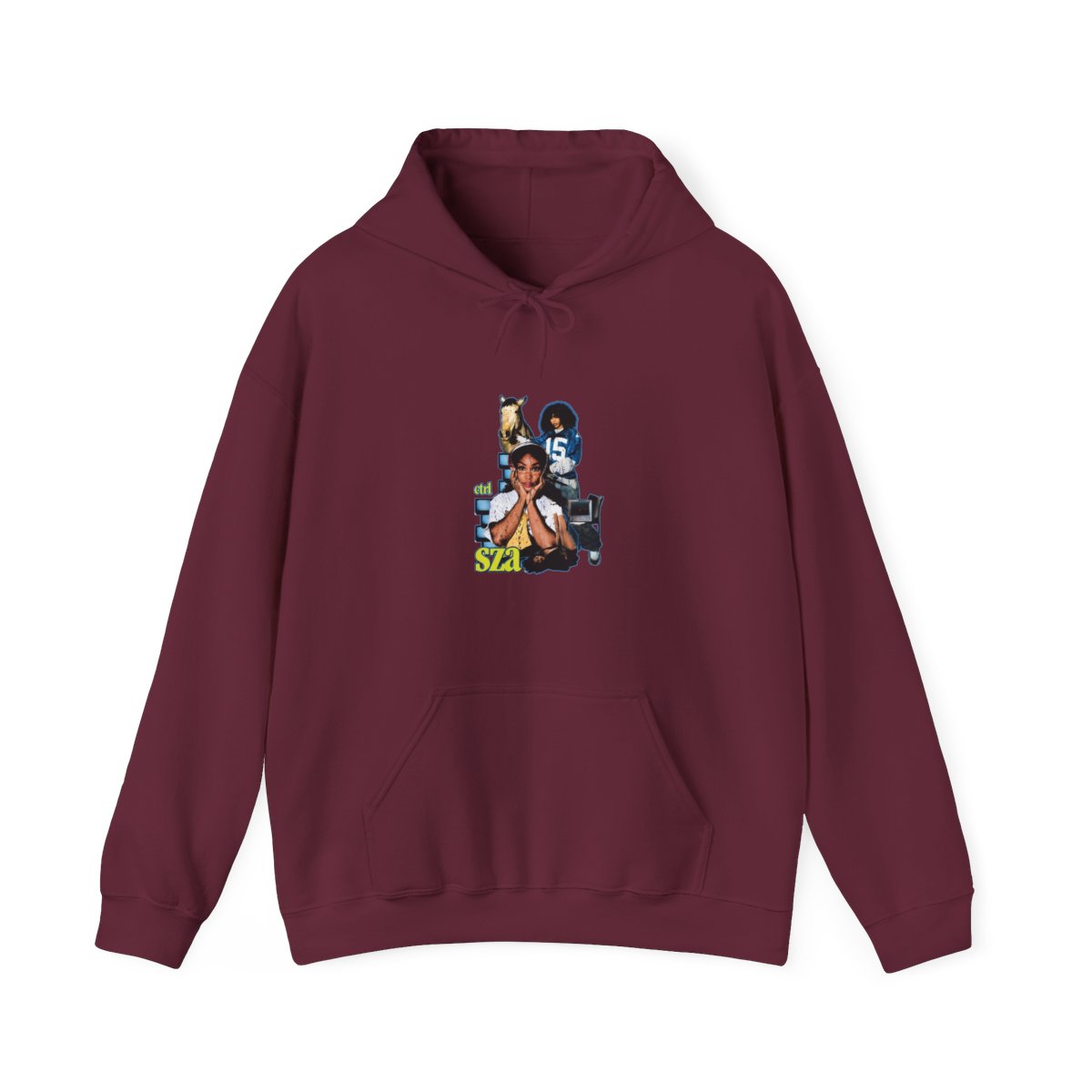 SZA Ctrl Album Aesthetic Tribute Hoodie - alternate angle 5, merchandise