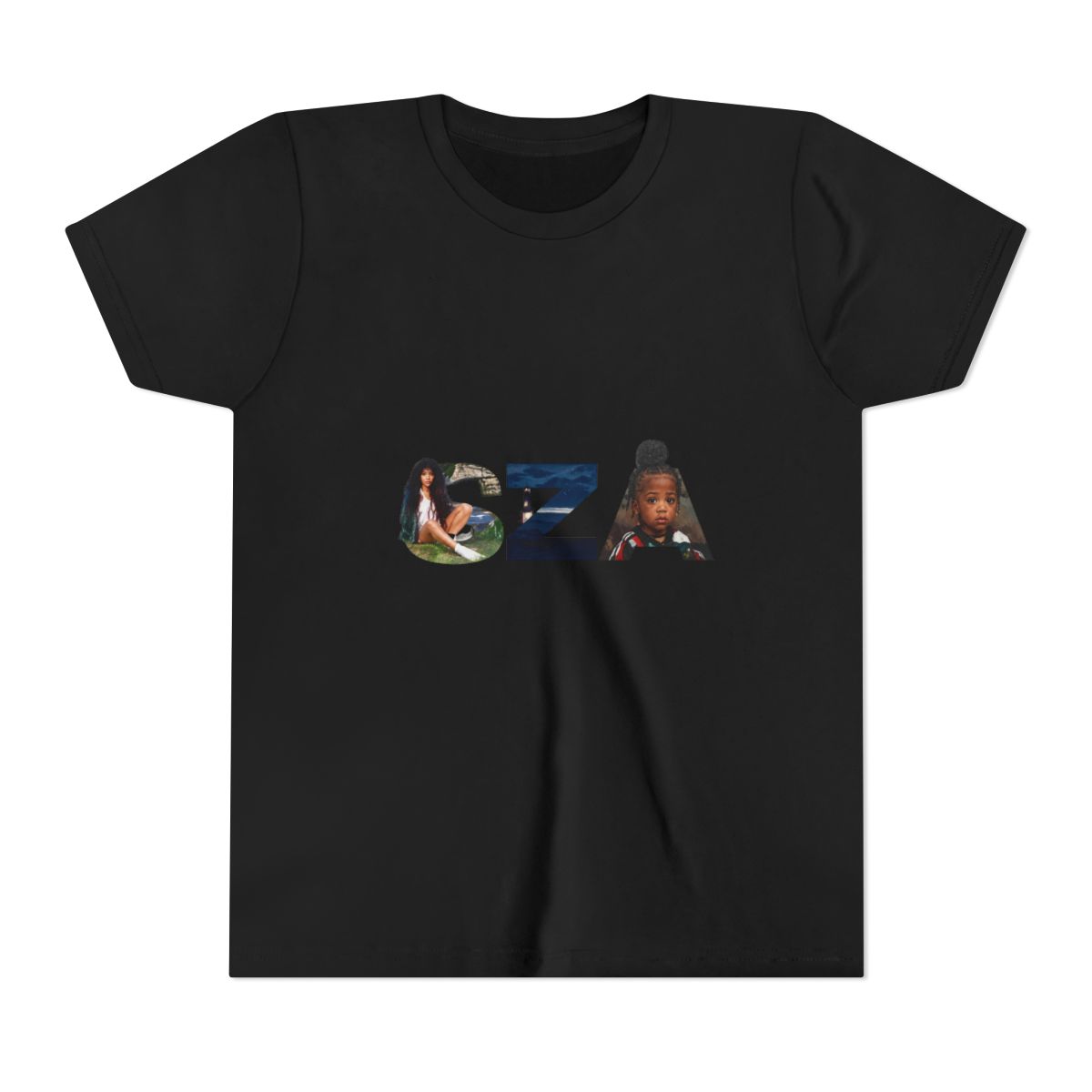 SZA SOS Album Art Letters Music Merch Kids T Shirt — official SZA Accessories